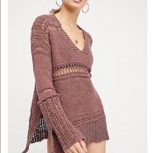 Free people belong to you crochet sweater